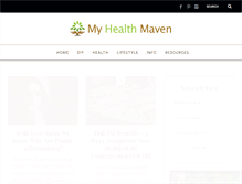 Tablet Screenshot of myhealthmaven.com